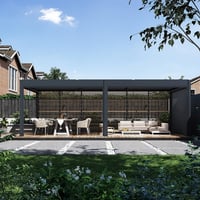 Pergola PANEL WOOD LAMELY zastínění sklápěcí horizontální 1,3 m pro bioklimatickou Rojaplast (foto 13)