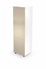 Skříňka VENTO DL-60/214 214 cm – Béžová szafka pod zabudowę lodówki Halmar