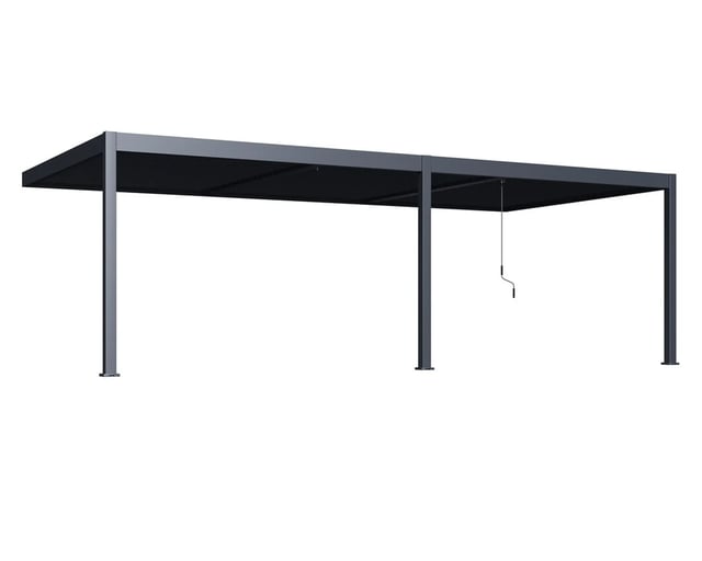Bioklimatická pergola ke stěně INTRO DUO 8x4 m – TOP akční produkt kategorie