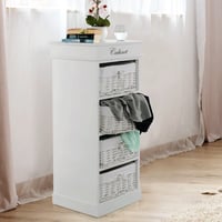 4-šuplíková komoda, bílá, BLANCO Kondela