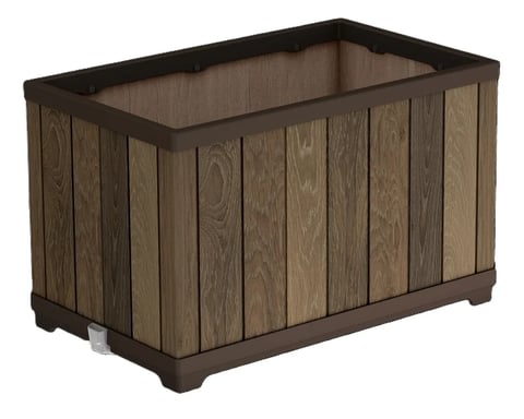 DECO RECTANGLE WALNUT Květináč Rojaplast