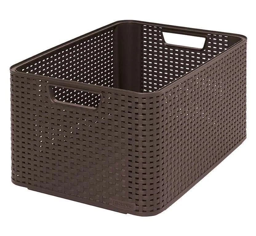 Úložný box STYLE L – hnědá Rojaplast (foto 18)