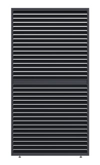 Pergola PANEL ANTRACIT LAMELY zastínění sklápěcí horizontální 1,3 m pro bioklimatickou Rojaplast