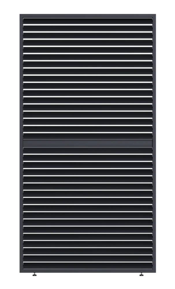 Pergola PANEL ANTRACIT LAMELY zastínění sklápěcí horizontální 1,3 m pro bioklimatickou Rojaplast