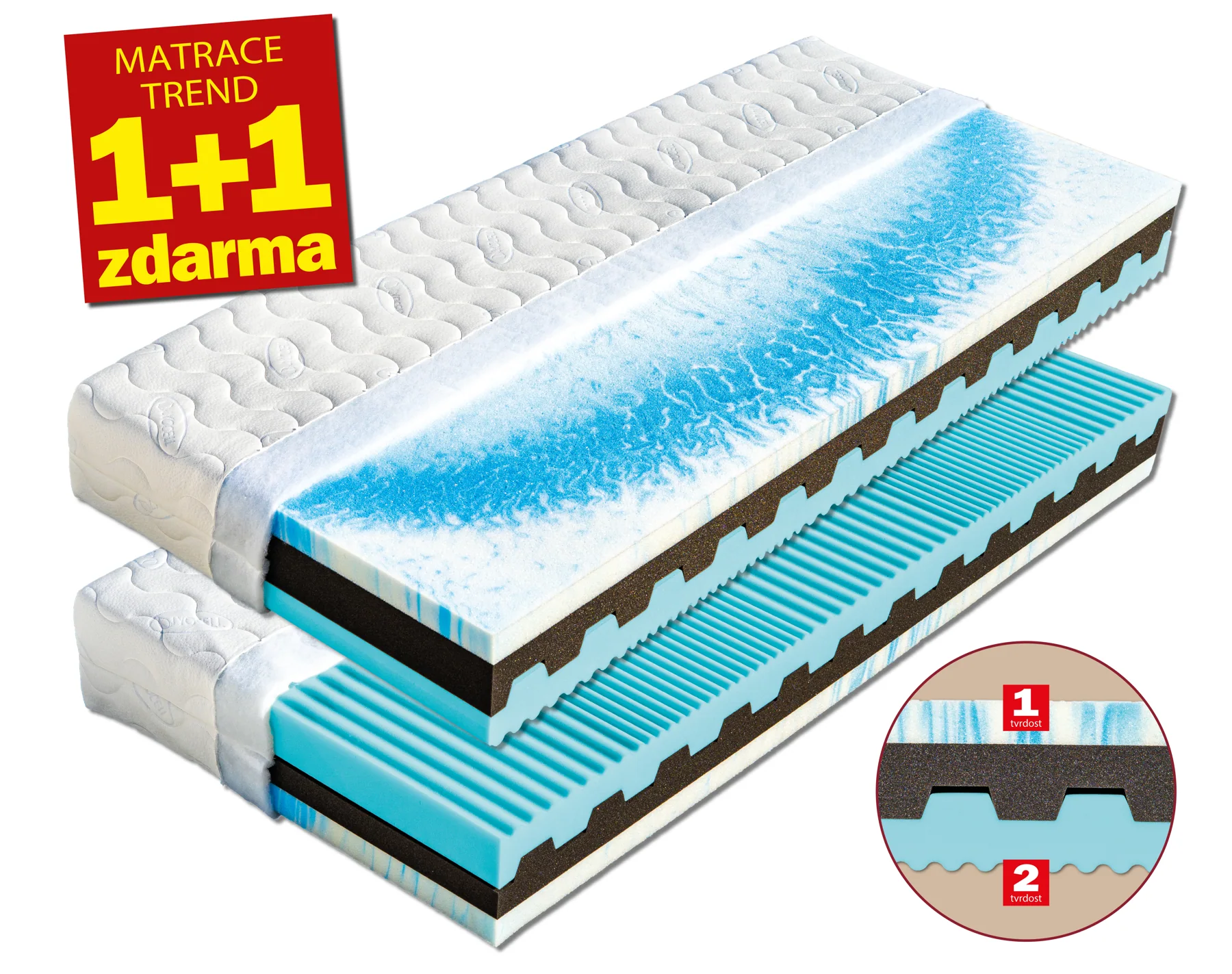 Matrace Nikola (šířka 80-180 cm) Dřevočal