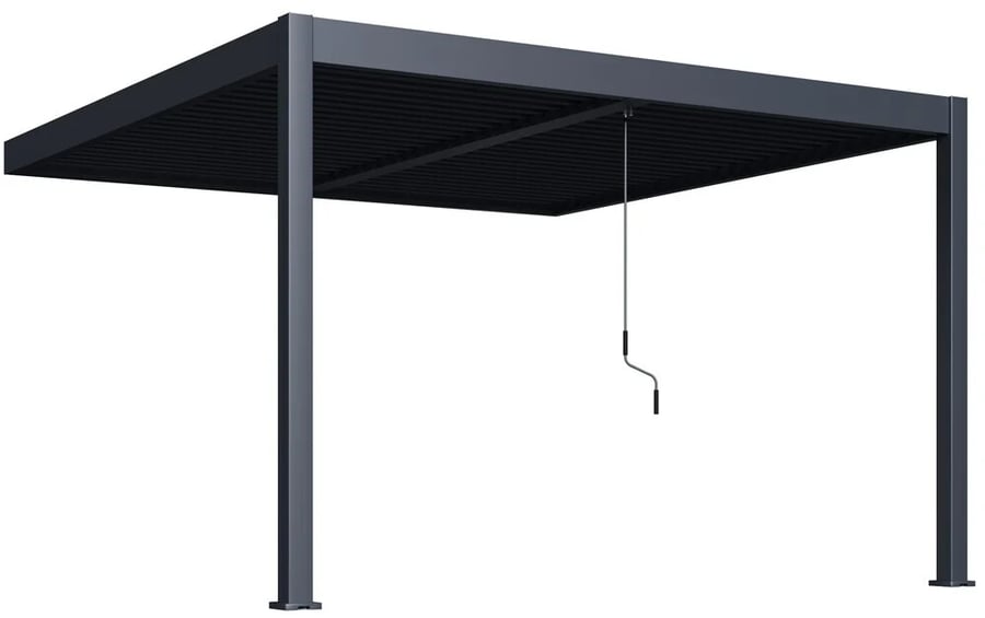 Bioklimatická pergola ke stěně INTRO DUO 4x4 m Rojaplast