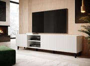 TV stolek PAFOS 4D 200 cm – Bílá matná/ bílá matná Halmar