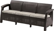 CORFU LOVE SEAT MAX – hnědá Rojaplast