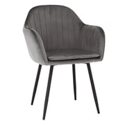 Designové křeslo ZIRKON – Šedá Velvet látka Kondela