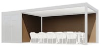 Pergola WPC PRESTIGE stěna 3 m k ám a přístřešku Rojaplast (foto 4)