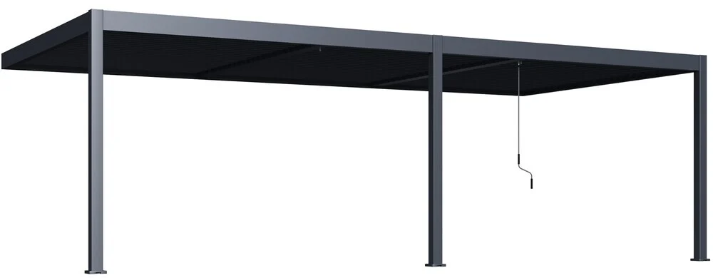 Bioklimatická pergola ke stěně INTRO DUO 8x4 m Rojaplast