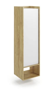 Regál MOBIUS 1D – Alpská bílá Halmar