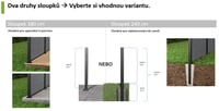 KETER Hliníkový sloupek k plotu Rojaplast (foto 7)