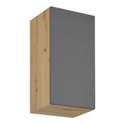 Horní skříňka LANGEN G40 – Dub artisan/šedý mat, univerzální Kondela