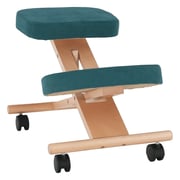 Ergonomická klekačka FLONET – Petrolejová / buk Kondela