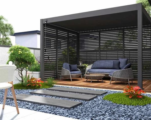 Bioklimatická pergola INTRO PLUS 4x3 m Rojaplast
