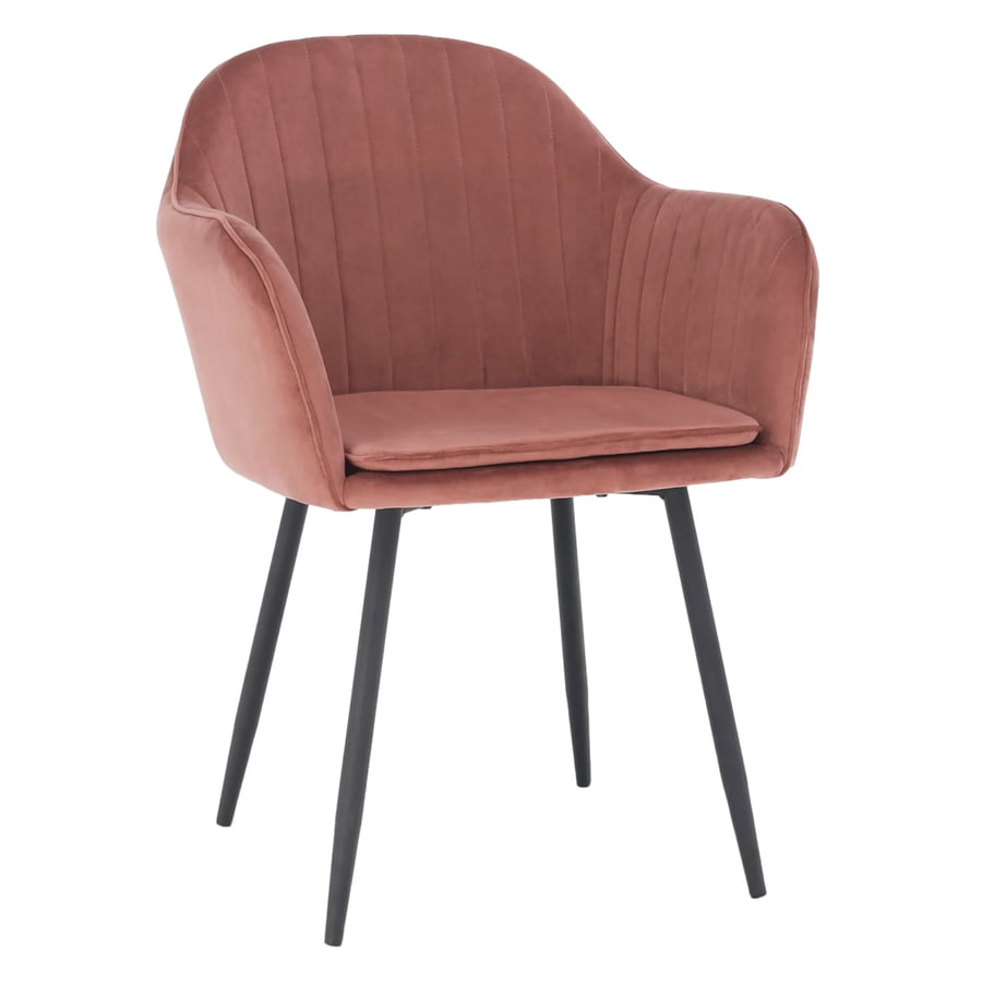 Designové křeslo ZIRKON – Růžovohnědou Velvet látka Kondela (foto 7)