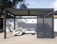 Pergola PANEL LAMELY zastínění fixní horizontální 1,3 m pro bioklimatickou Rojaplast (foto 4)