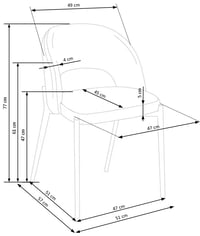 Jídelní židle K373 Halmar (foto 27)