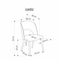 Jídelní židle CADIZ Halmar (foto 3)
