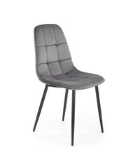Jídelní židle K417 – Šedá velvet Halmar