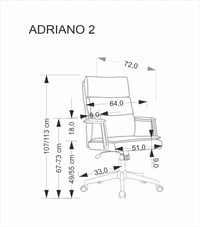 Otočné křeslo ADRIANO Halmar (foto 16)