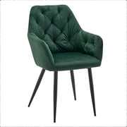 Designové křeslo VERIO NEW – Tmavě zelená Velvet látka Kondela