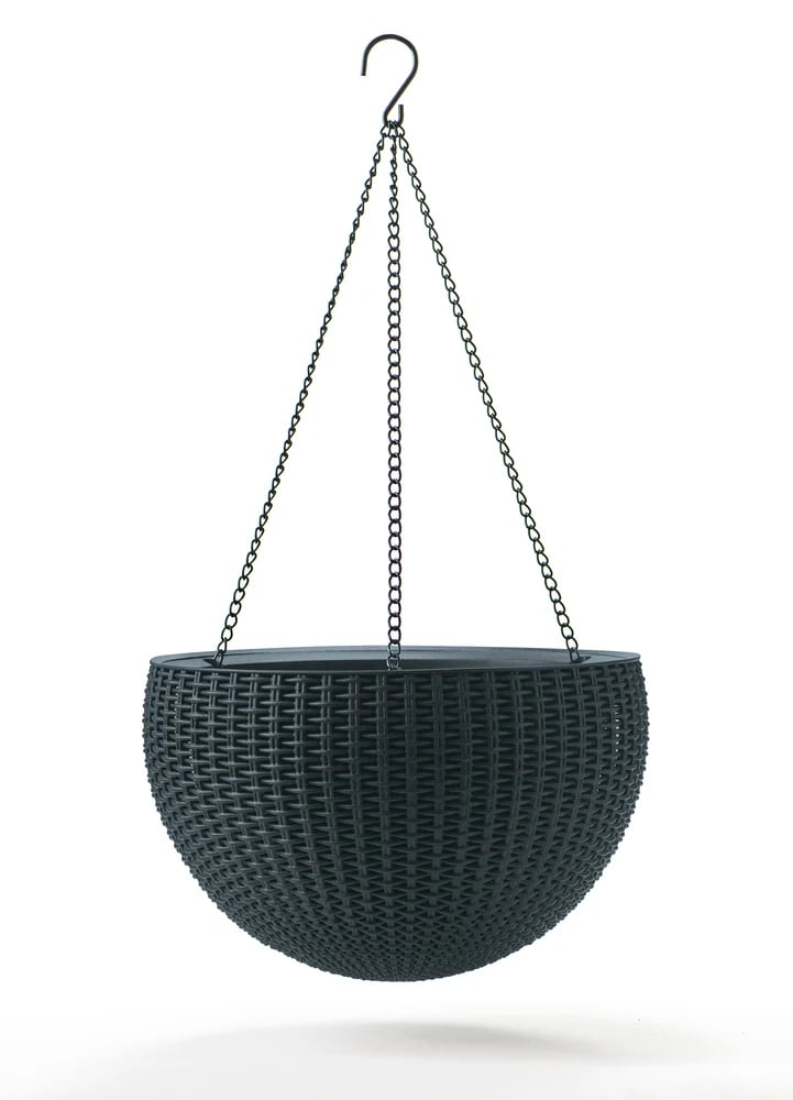 HANGING SPHERE květináč – grafit Rojaplast (foto 22)