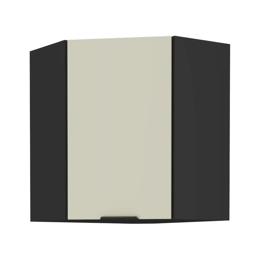 Horní rohová skříňka, kašmír/černá, ARAKA 60x60 GN-72 1F Kondela