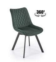 Jídelní židle K520 – Tmavě zelená Halmar
