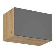 Horní skříňka LANGEN G60KN – Dub artisan/šedý mat Kondela