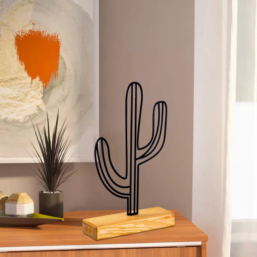 Dekorace CACTUS – Černá ASIRGROUP (foto 7)