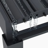Bioklimatická pergola ke stěně INTRO DUO 6x4 m Rojaplast (foto 10)