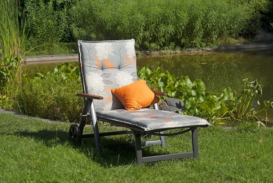 Zahradní lehátko SUN GARDEN ASS COMFORT hliníkové černé Rojaplast