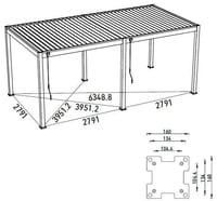 Bioklimatická pergola INTRO PLUS 6x3 m Rojaplast (foto 25)