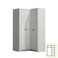 Rohová šatní skříň INFINITY 14 Kondela (foto 3)