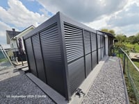 Pergola PANEL ANTRACIT LAMELY zastínění sklápěcí horizontální 1,3 m pro bioklimatickou Rojaplast (foto 3)