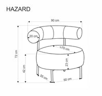 Relaxační křeslo HAZARD Halmar (foto 4)