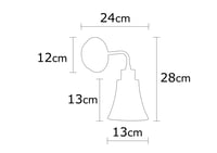 Nástěnná lampa FOCA N-130 ASIRGROUP (foto 6)