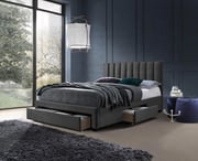 Postel GRACE 140 cm – Šedá velvet Halmar