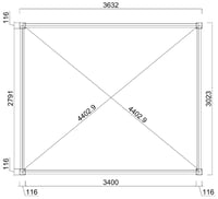 Bioklimatická pergola INTRO NEO 3,6x3 m Rojaplast (foto 10)