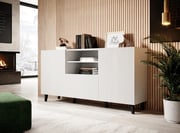 Komoda PAFOS 2D1S 150 cm – Bílá matná/ bílá matná Halmar