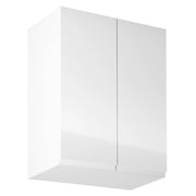 Horní skříňka AURORA G602F – Bílá/bílý extra vysoký lesk Kondela