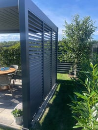Pergola PANEL LAMELY zastínění fixní horizontální 1 m pro bioklimatickou Rojaplast (foto 6)