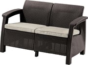CORFU LOVE SEAT – hnědá Rojaplast