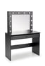 Toaletní stolek HOLLYWOOD – Černá Halmar