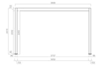 Pergola ECO Bioklimatická 4x3 m ocel volně stojící Rojaplast (foto 27)