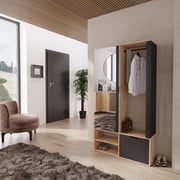 Předsíňová sestava MILO – Artisan/černá Halmar