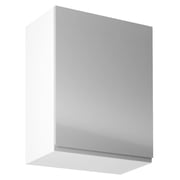 Horní skříňka AURORA G601F – Bílá / šedý extra vysoký lesk, pravá Kondela