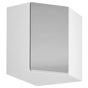 Horní skříňka AURORA G60N – Bílá / šedý extra vysoký lesk Kondela
